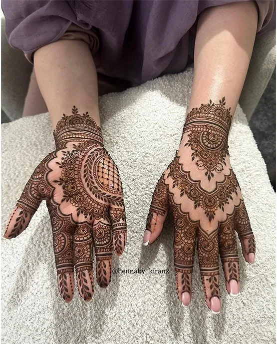 Plait Inspired Trendy Back Hand Mehndi Design